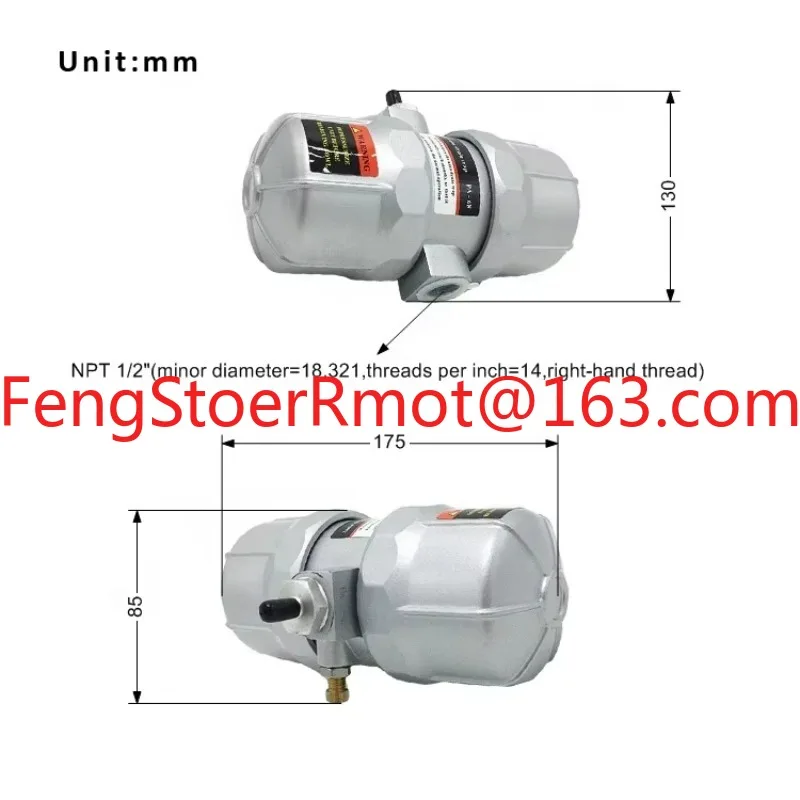 صمام تصريف المياه الأوتوماتيكي PA-68 ZA-68 لقطع غيار ضاغط الهواء اللولبي #5