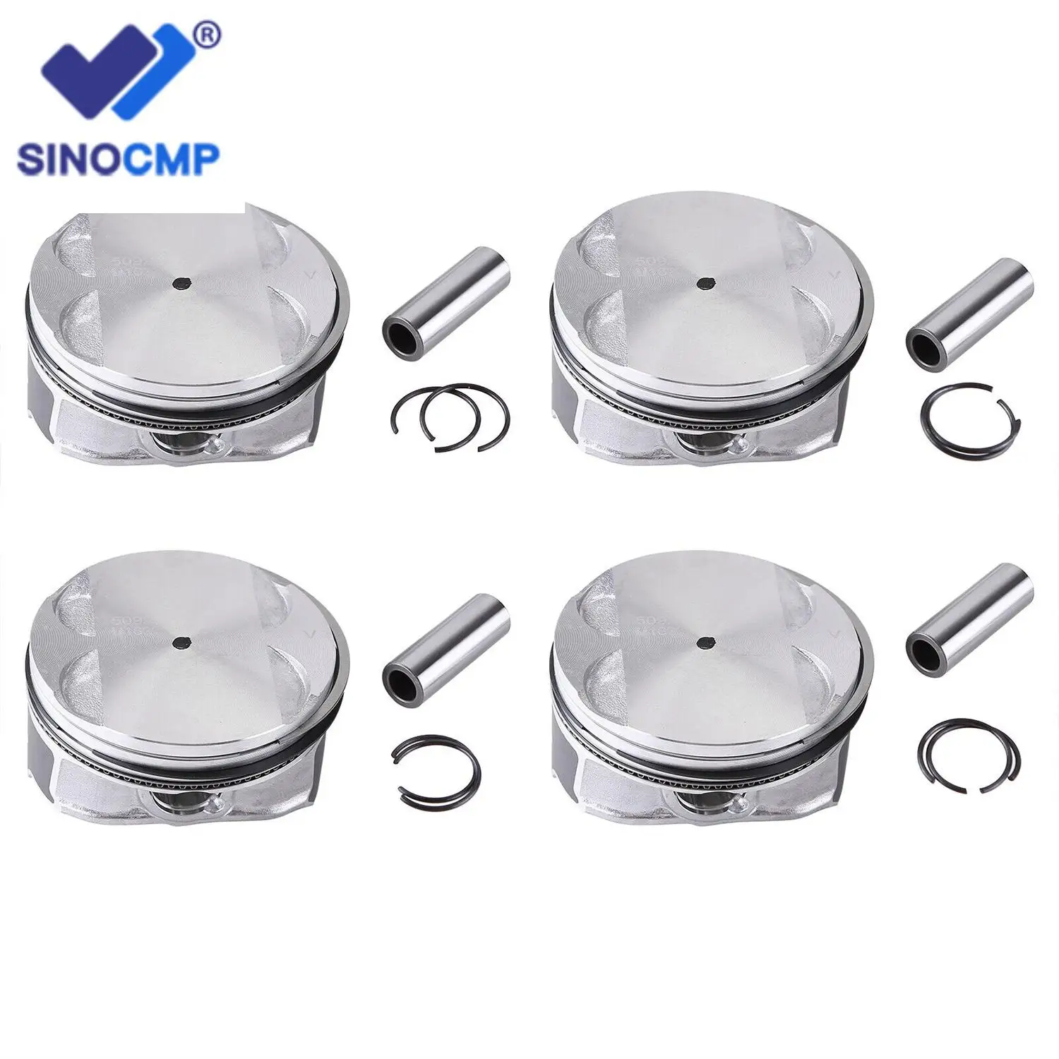 4pc High Quality Engine Piston & Rings Kit For Chevy Captiva Cobalt Equinox HHR Impala 2.4L 12578324 DOHC 16 VALVE New