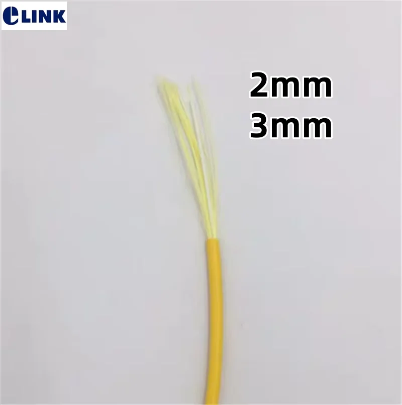 fiber optic cable 100m G652D G657A1 3mm 2mm Simplex Singlemode yellow  9/125um fiber patchcord ftth optic SM SX wire G657A2