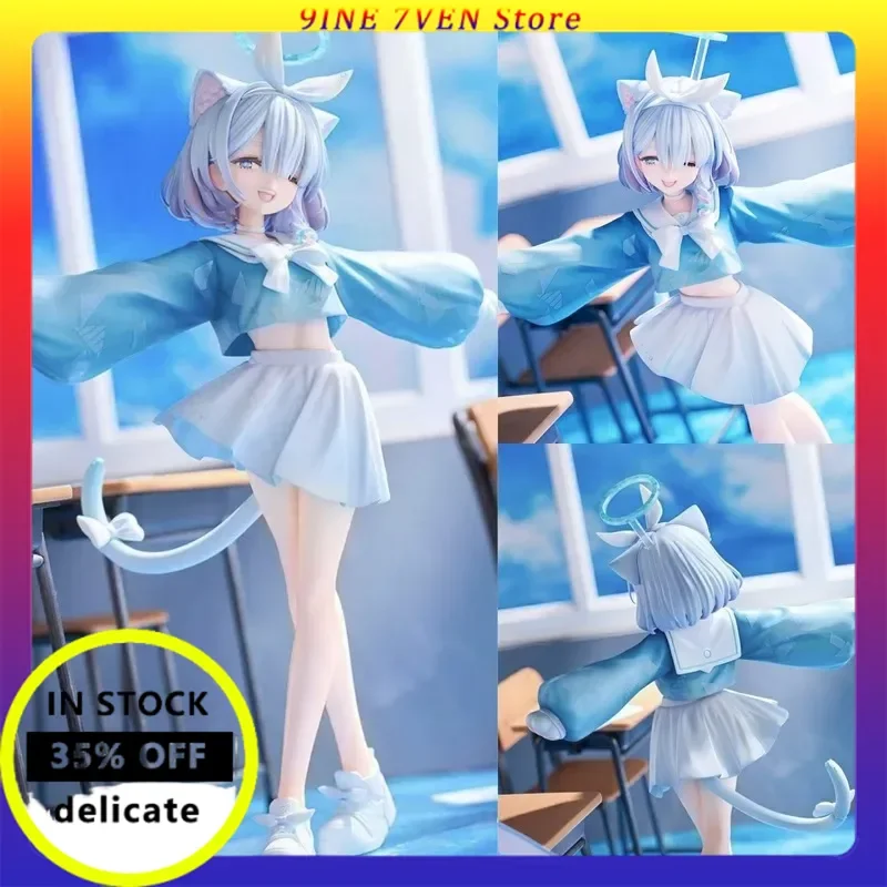 Arona Sailor Uniform Anime Model Chassis Blue Handmade Desktop Ornament High Quality Collectible Toy For Birthday Gifts