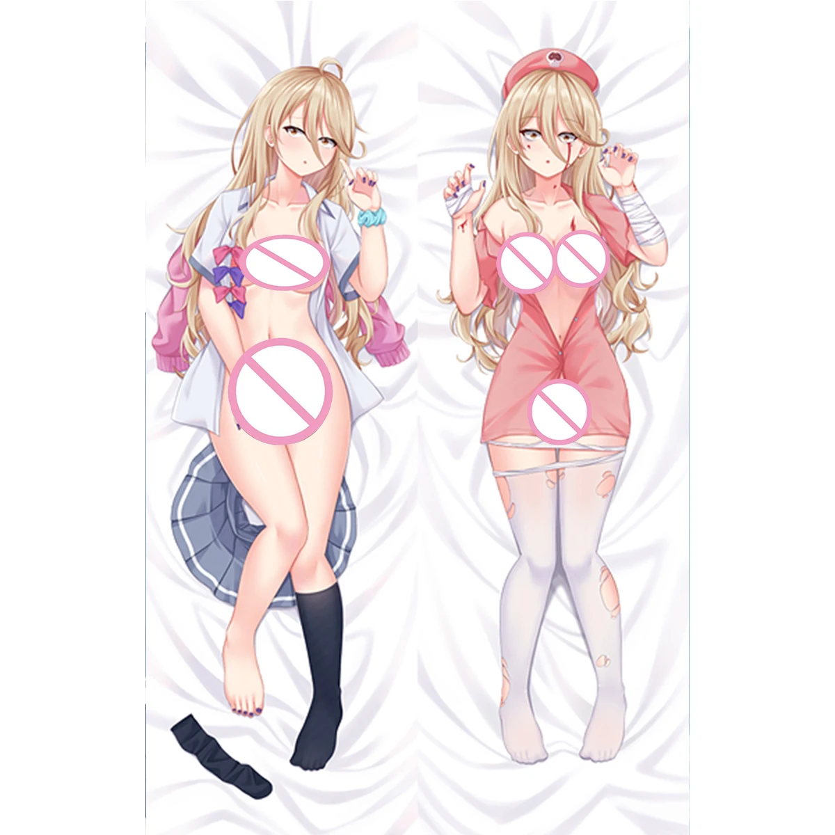 Yakishio Dakimakura غطاء أنيمي فتاة Shikiya Yumeko الكبار Hananoji Anna ong الحياة حجم وسادة حالة العناق.. هدية مخصصة