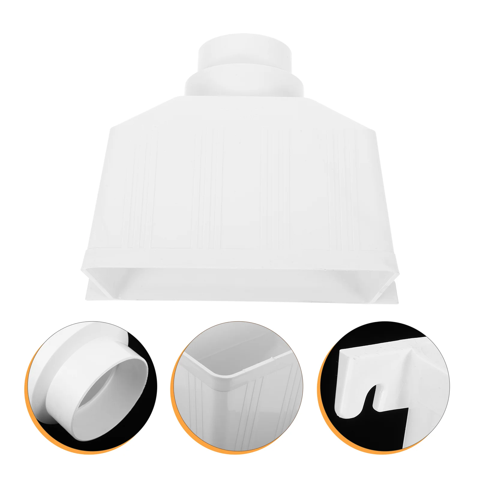 

Basin Drain Pipe Funnel Rainwater Diverter Scupper White Pvc Drainage Strainers Hose
