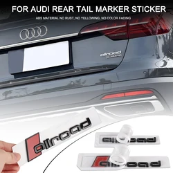 3D ABS Car Allroad Logo Rear Trunk Body Emblem Stickers Auto Decor Accessories For Audi A4 B8 A3 8P A6 C7 8V TT RS Sline Quattro