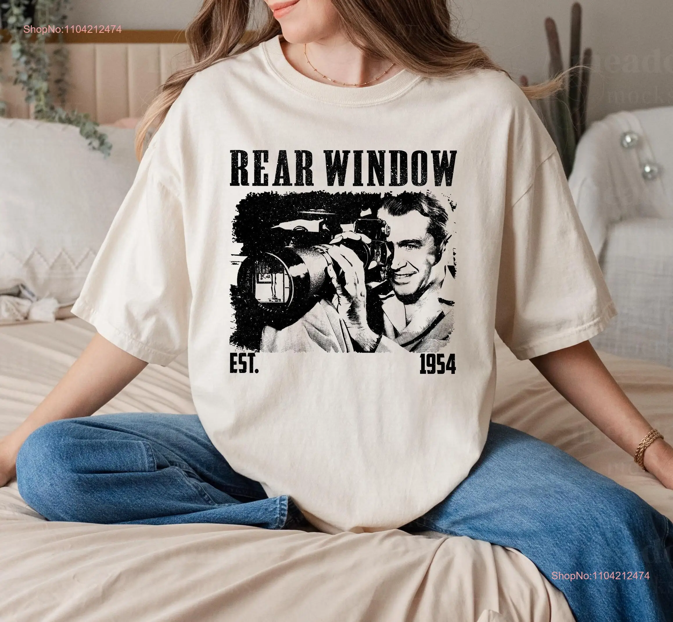 Rear Window T Shirt Movie Retro Film Vintage Classic s for him Christmas long or short sleeves