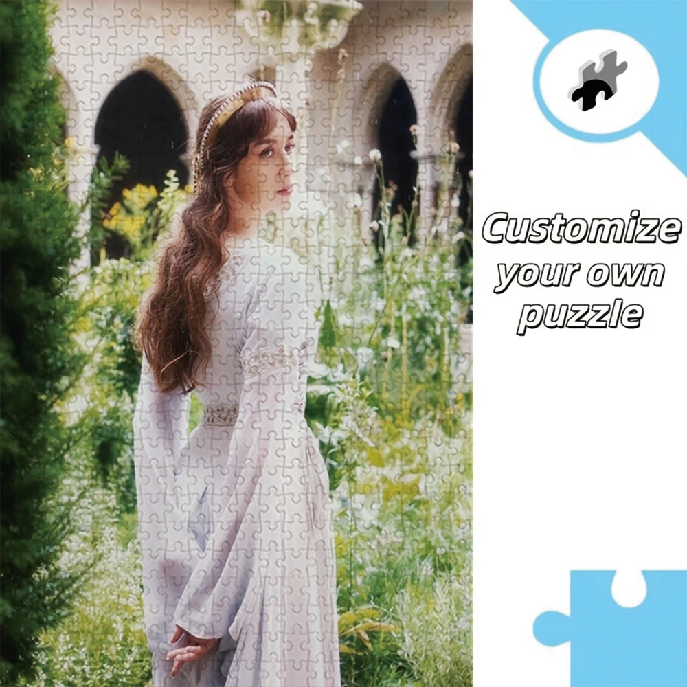 35/300/500/1046pcs Personalized Custom Photo Puzzle Selfie Photo for Dad Grandmother Grandad Godmother