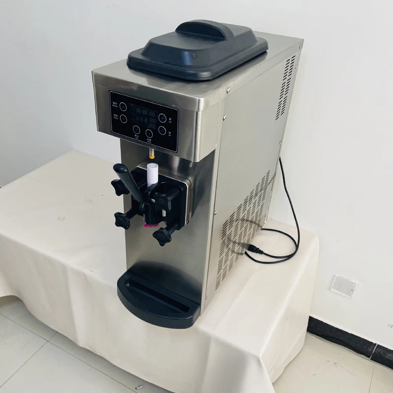 ماكينة صنع الآيس كريم الناعمة الأوتوماتيكية عالية الجودة من الفولاذ المقاوم للصدأ ماكينة صنع آيس كريم الحليب