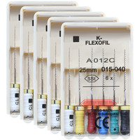 5 Packs 21/25/31mm Dental K-FLEXOFILE Flexibility Endo Root Canal F Files SSt Hand Use Dentist Endodontic Instruments Products