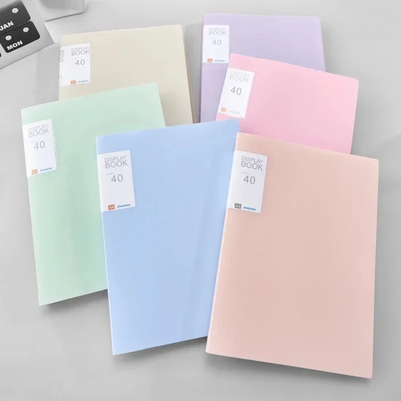 A4フォルダー情報キット、1個、学生が試験用紙を保管するための透明な多ページ情報ファイル