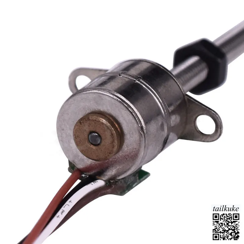 

Precision Miniature Lead Screw Stepper Motor, 10mm Stepper Motor, 2-phase 4-wire, Lead Screw, Slider