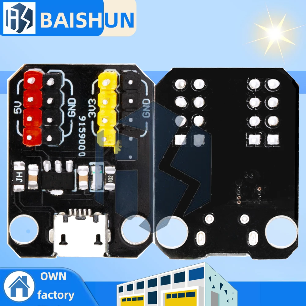 Spannungsreglermodul AMS1117 – Micro-USB-Stromversorgungsplatine mit 3,3 V/5 V Doppelausgang