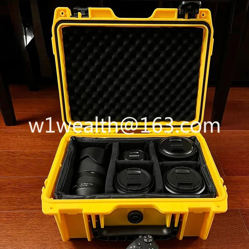 Photographic equipment box SLR camera lens Moisture-proof box Waterproof lining partition Inner tank Protection Portable sponge