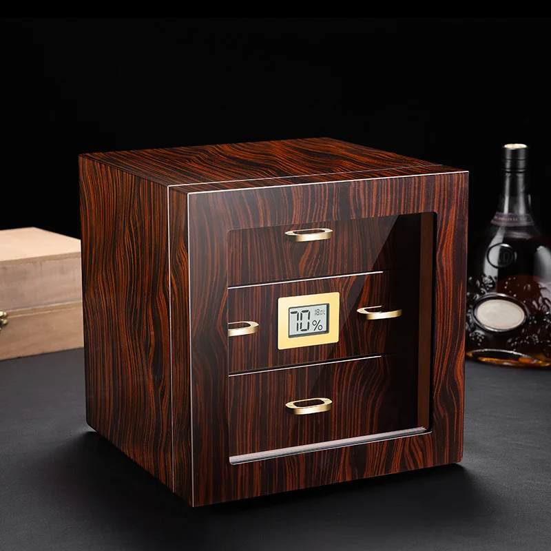 Spanish Cedar Wood Cigar Humidifier Moisturizer Home Moisturizer Independent Large Capacity Cigar Case Cigarette Case