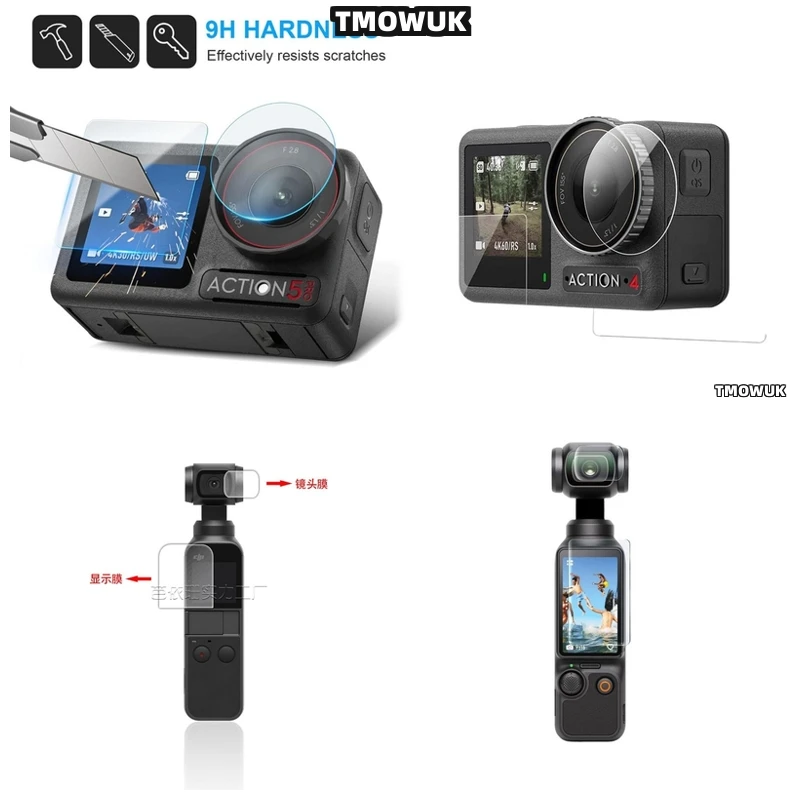 

For DJI Pocket 1 2 Osmo Pocket 3, Weatherproof Screen Guard For Action 2 4 Pro.
