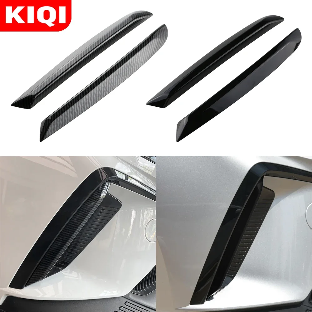 

KIQI Car Front Rear Fog Light Lamp Sticker Cover For MG4 EV 2022 2023 2024 ABS Back Foglights Foglamp Strip Trim Accessories