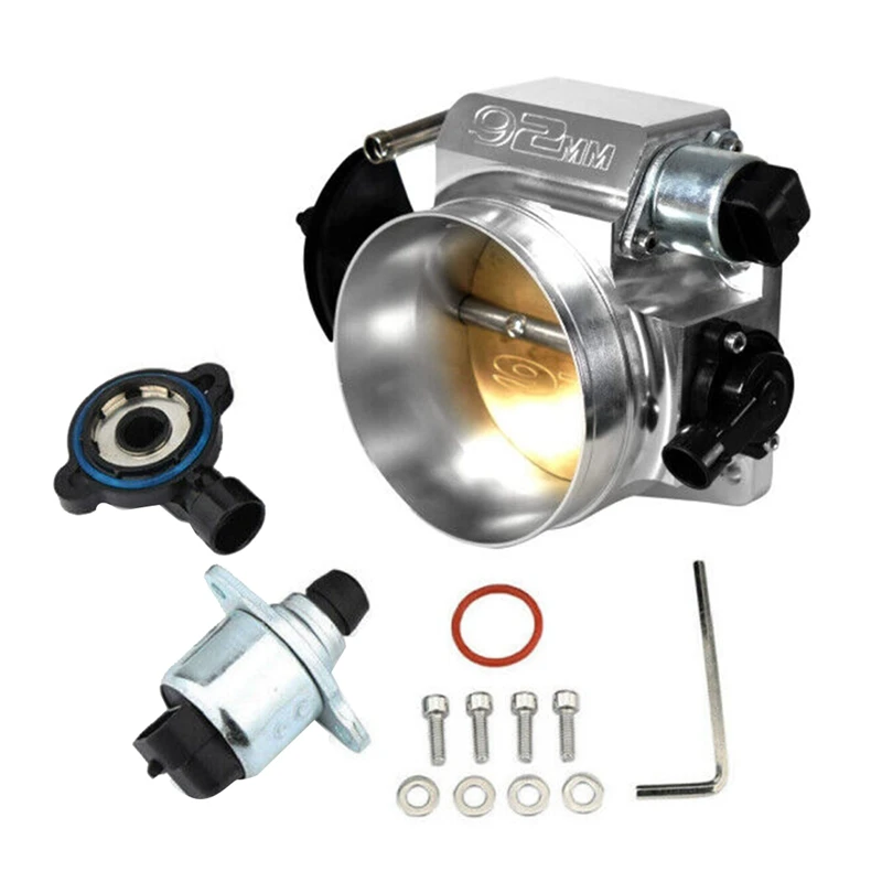 

92Mm Throttle Body With TPS IAC Throttle Position Sensor For LSX LS LS1 LS2 LS7 Parts Accessories