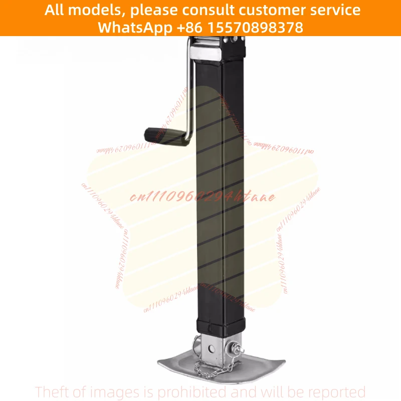 8000 Lb Double Section Lift Hand Jack Trailer RV Flat Support Legs Trailer Accessories Support Frame