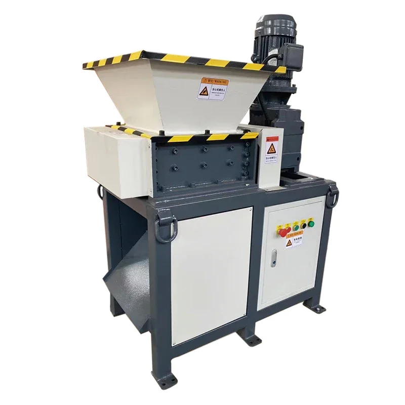 Mini Industrial Two Shaft Hdd Copper Cable Metal Polyurethane Shredder Machine For Sale Iron Scrap Tires