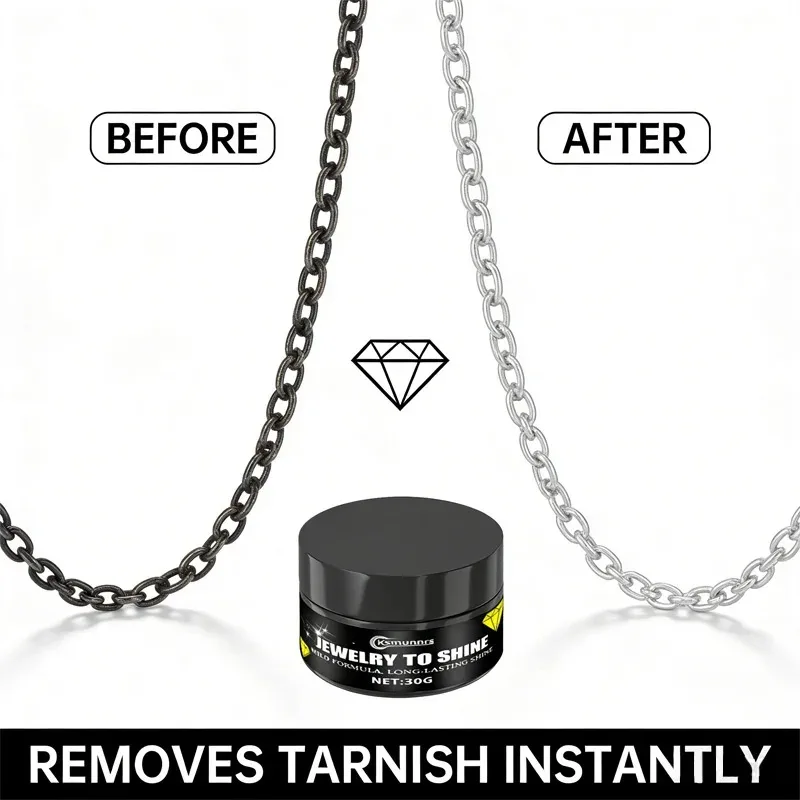 

Крем для восстановления ювелирных изделий Fasilawei: удаляет окисление и тускнение, восстанавливает золотое, серебряное кольцо/браслет с блеском