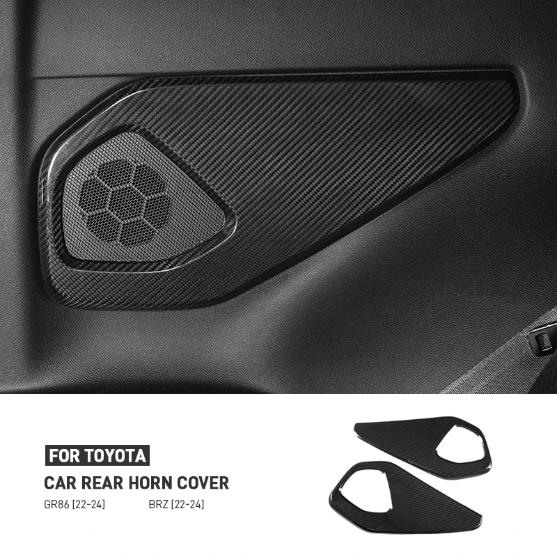

Suitable For Subaru BRZ For Toyota GR86 86 2022-2024 Car Carbon Fiber Rear Horn Frame Speaker Frame Trim Interior Accessories