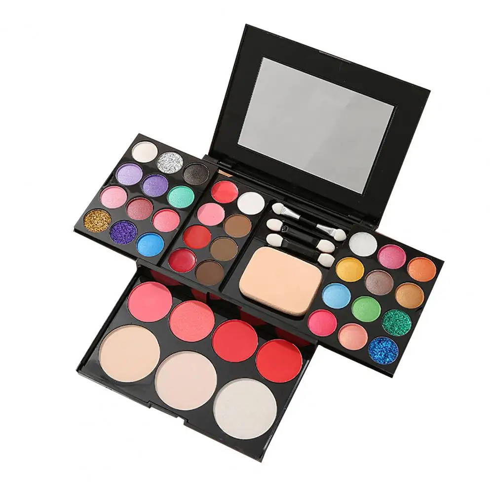 1 Bộ Đa Năng Kim Sa Lấp Lánh Đựng Mỹ Phẩm Eyeshadow Palette Khay Đựng Đồ Trang Điểm Tinh Tế Dụng Cụ Trang Điểm