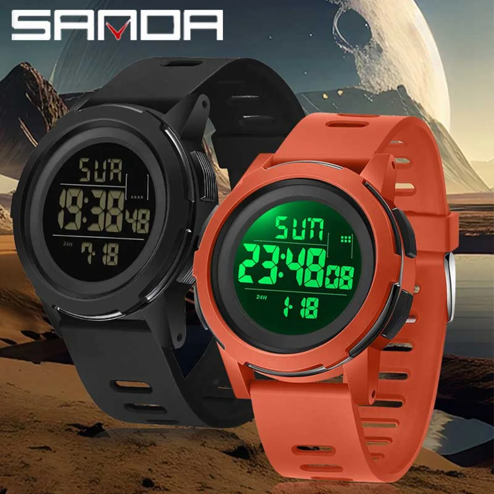 

SANDA Fashion Top Brand G Style Digital Men Waterproof Sport Watches Boy Girl LED Electronic Watch Relogio Mascuo