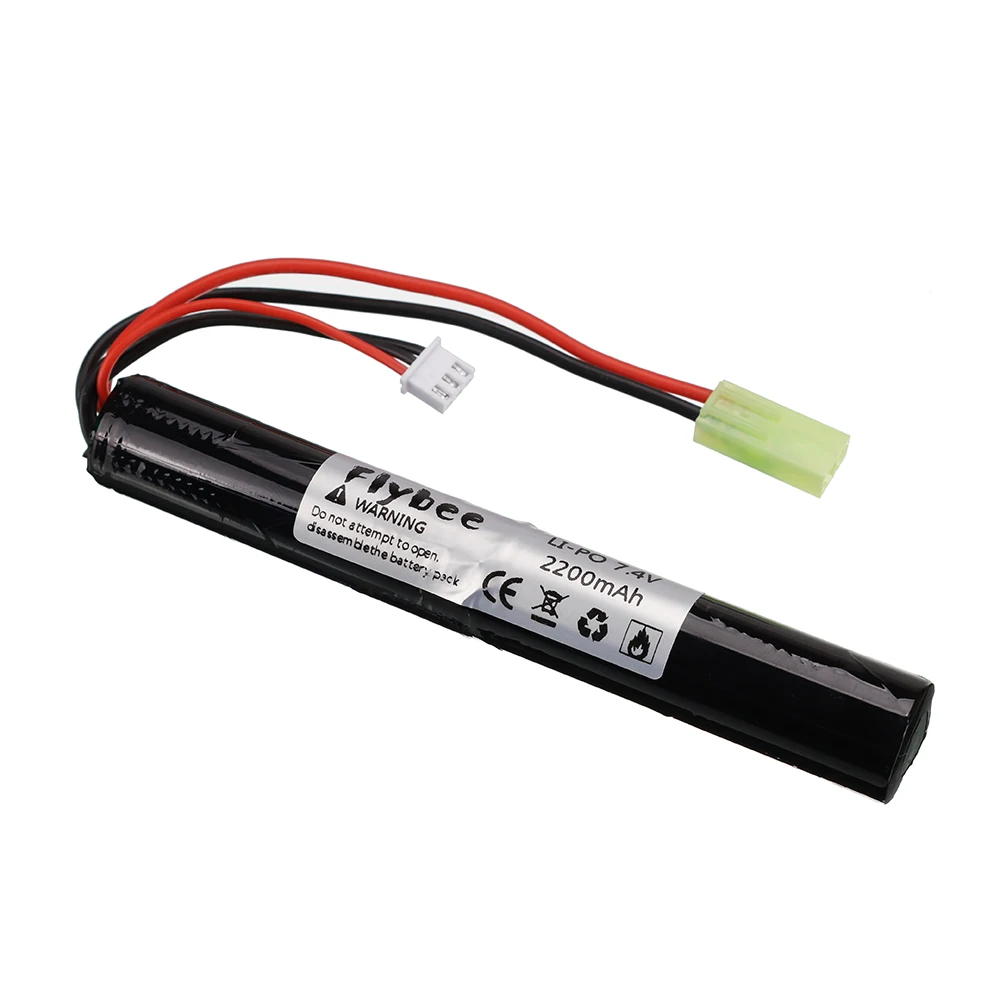 2S 18650 Lipo Power Battery for Airsoft gun SM/Tamiya plug 7.4V 2200MAH 40C AKKU Mini Airsoft toys Gun Battery model parts