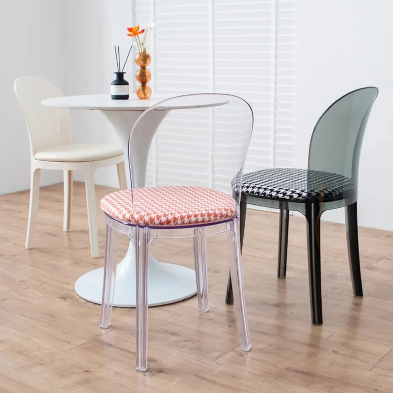

Luxury Nordic Dining Chairs Minimalist Acrylic Fashion Unique Dining Chairs Reading Leisure Cadeira Jantar Living Room Furniture