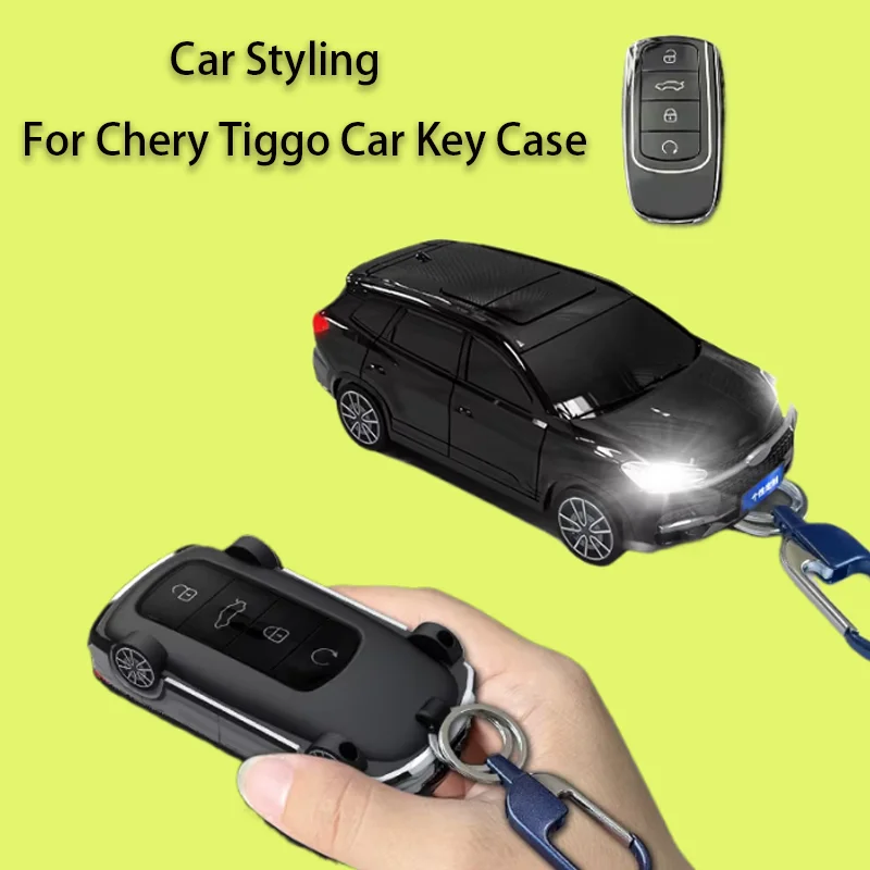 

for Chery Tiggo 8 Car Styling Model Remote Key Case for Omoda 5 C5 Tigo Pro Max Tigo 7 8 Plus Arrizo 5 Plus Car Key Cover Fob