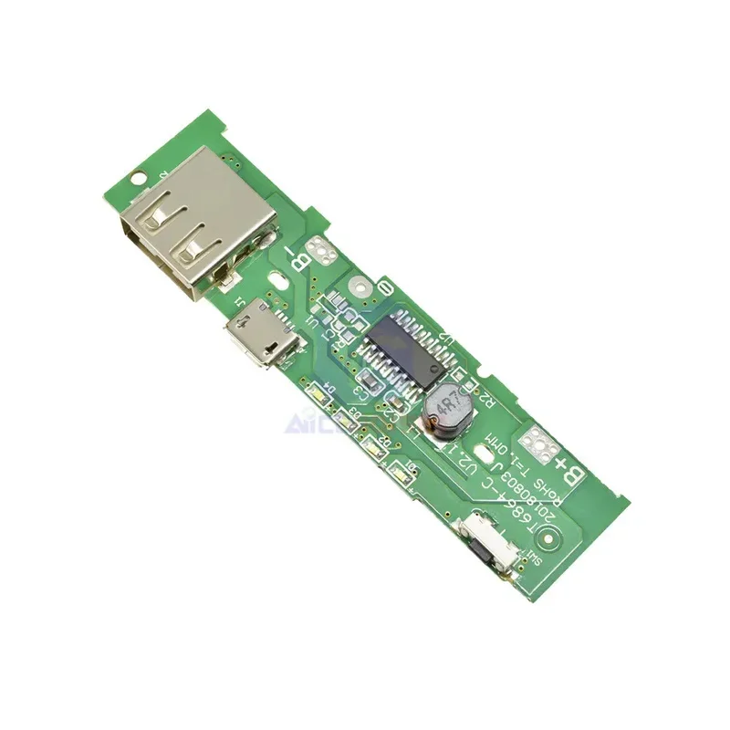 diymore 18650 Battery Charger PCB Board 5V 2A Mobile Phone USB Micro USB Power Bank LED Indicator Board Module for Xiaomi Huawei