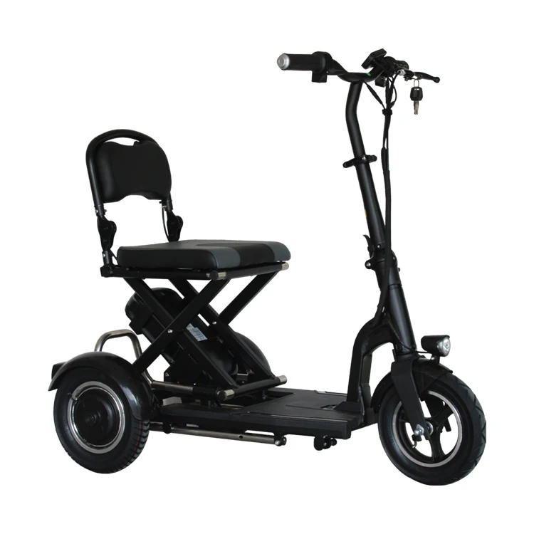 

36v 10 Inch Three Wheel Handicapped Scooters Folding 300w Powerful Scooter Electric Scooter Adults