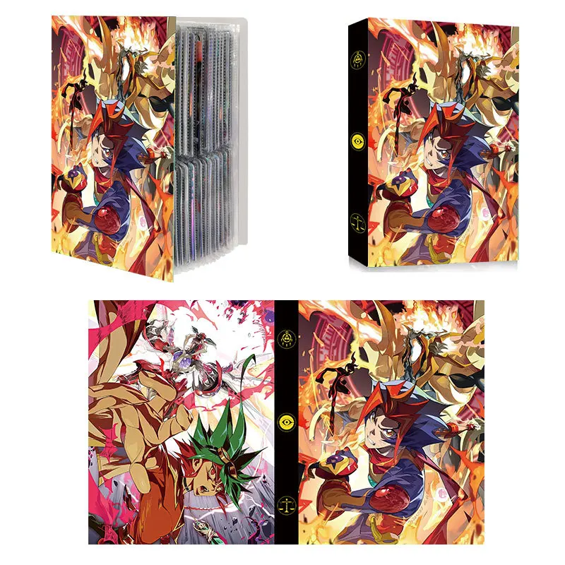 240PCS Yu Gi Oh Card Album Map Letter Folder Binder Notebook Game Collection Gift Toy White Dragon Dark Archmage  Muto Games