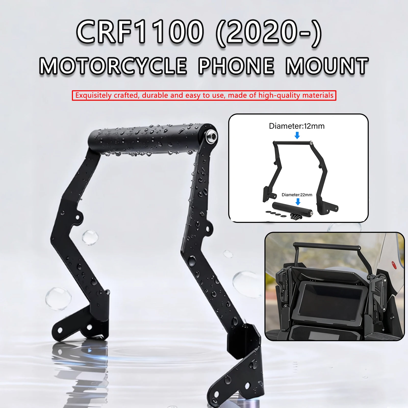 

Motorcycle GPS Navigation Bracket Phone Holder For Honda CRF 1100L Africa Twin ADVENTURE SPORTS CRF1100L Africa twin 1100 2020+