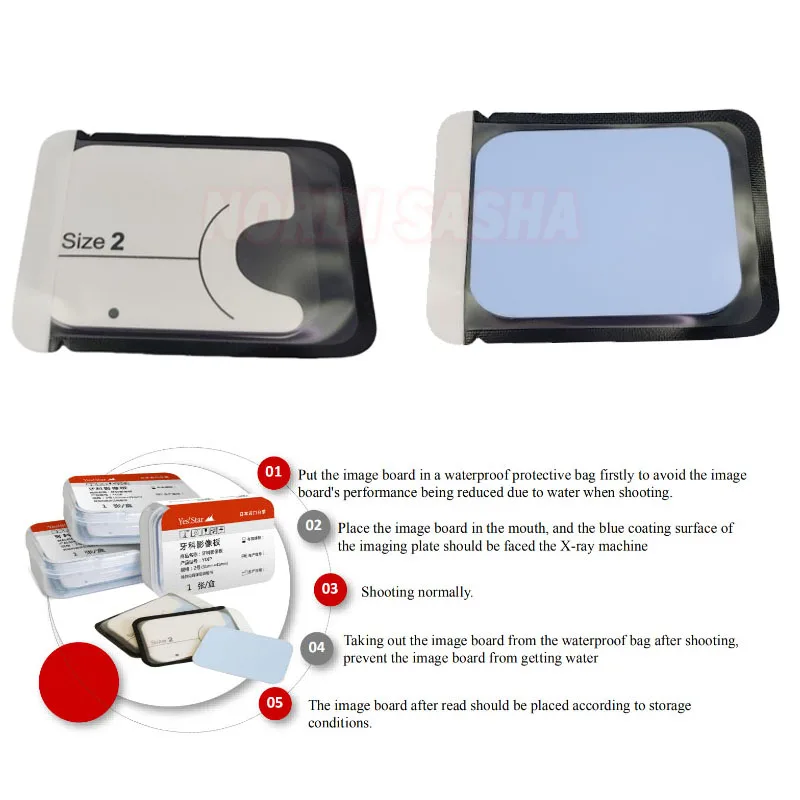

1Pcs Dental Phosphor Image Plate IP Plate X-Ray Scanner Medical Radiovisograph Phosphor Storage Plates General Scanner 0/1/2/3#