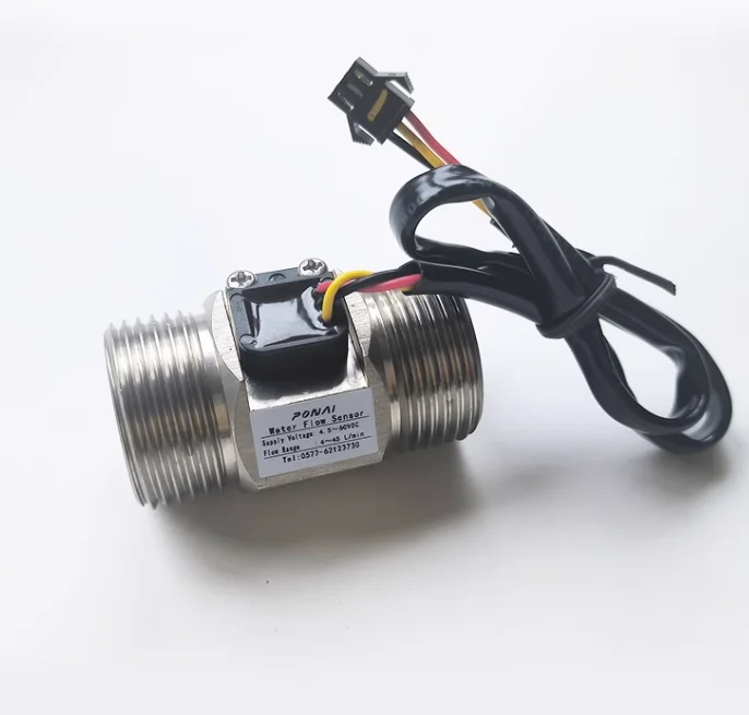 

1/2 8/3 G3/4-inch G1 Water Flow Sensor NPN Pulse Signal Digital Quantity Flowmeter