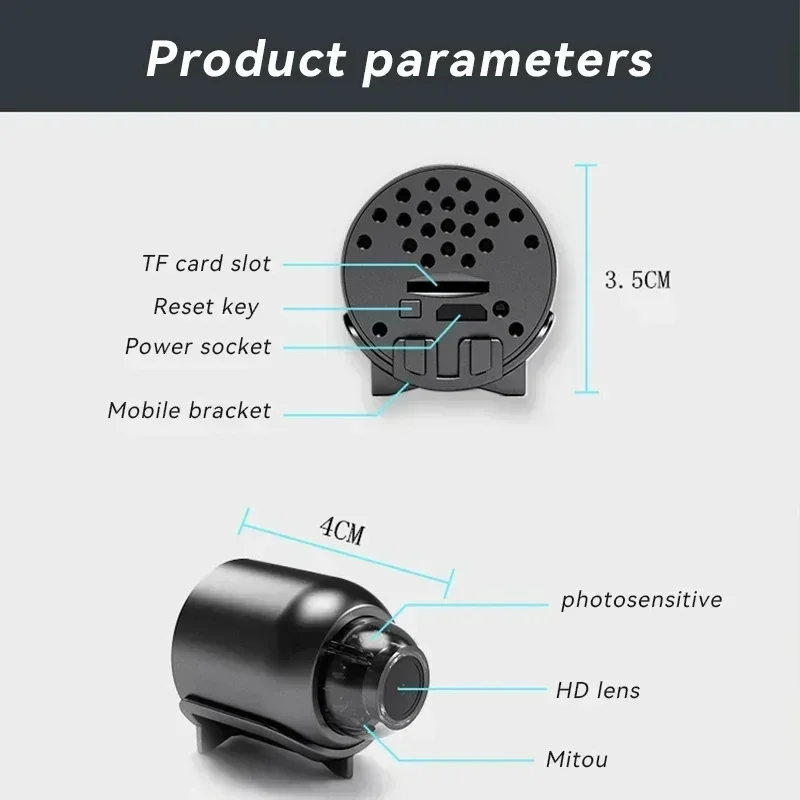 Lenovo X5 Mini Night Vision 4K Wireless Surveillance Camera Lightweight Clear Portable Motion Detection Premium Quality NEW