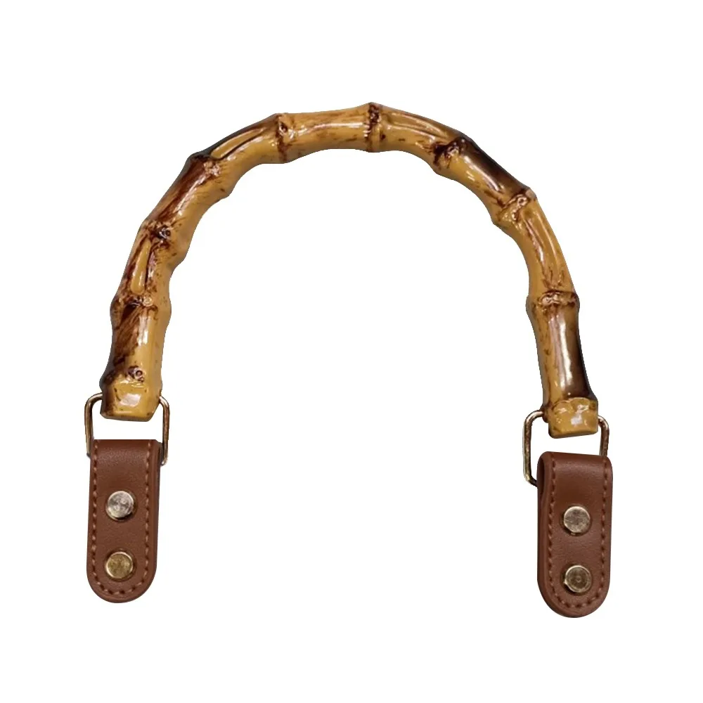 

DIY Handmade Detachable Bamboo Purse Handles With Buckle Plastic Handbag Band Handle Bag Accessories