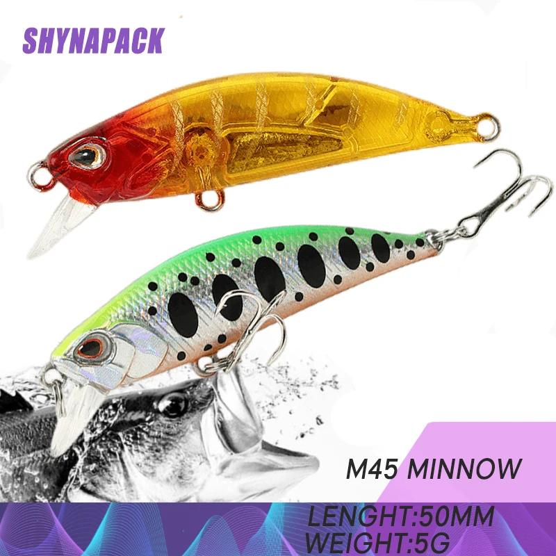 

Hot mini Sinking Minnow Wobbler Fishing Lures 5.5cm 5g Trout Artificial plastic Hard Bait Jerkbait Crankbait Bass Fishing Tackle