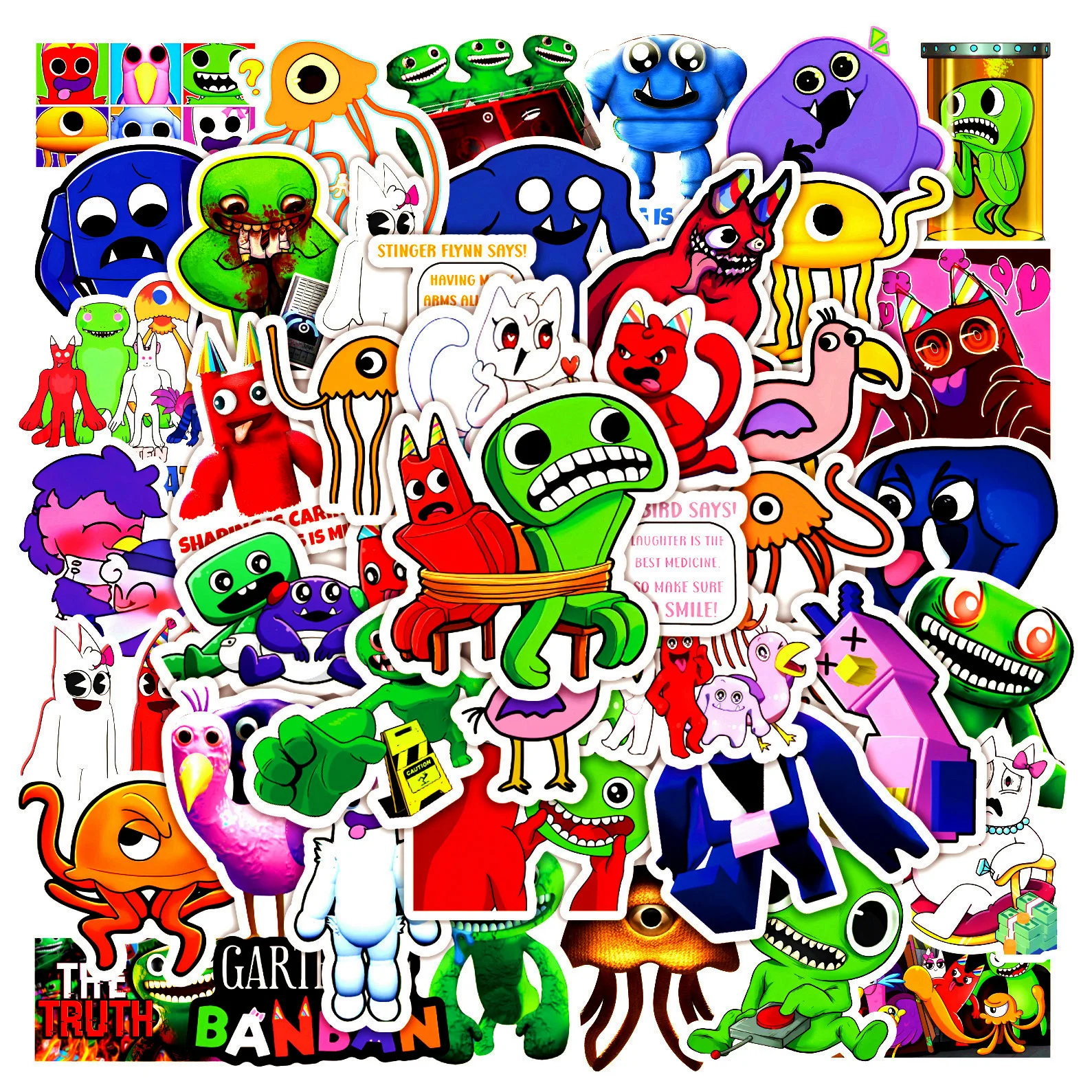 10/50PCS Funny Cartoon Horror Game Garten of Banban Graffiti Stickers For Luggage Helmet Laptop Phone Waterproof Vinyl Decals