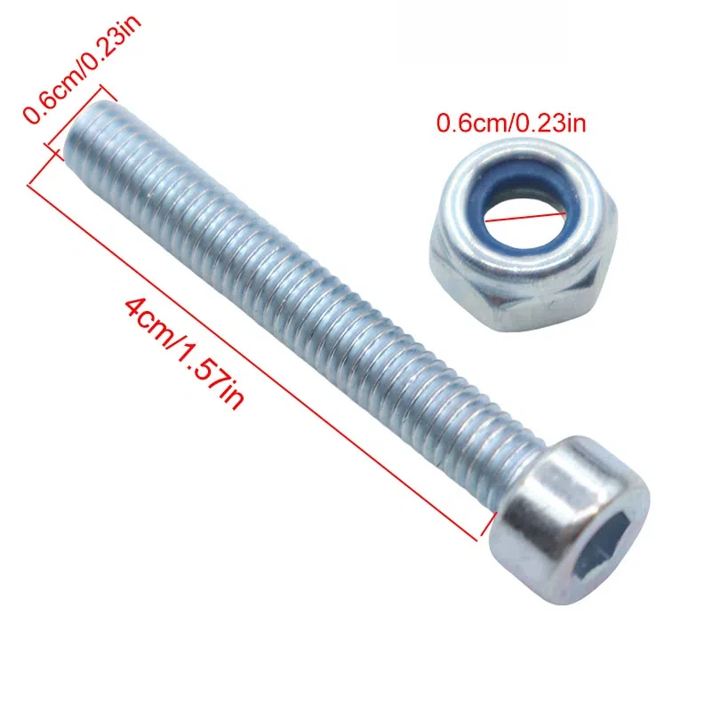 5/10/20 Stück Sechskant-Innensechskantschrauben M6 x 40 mm, verzinkter Stahl, Inbusschraube