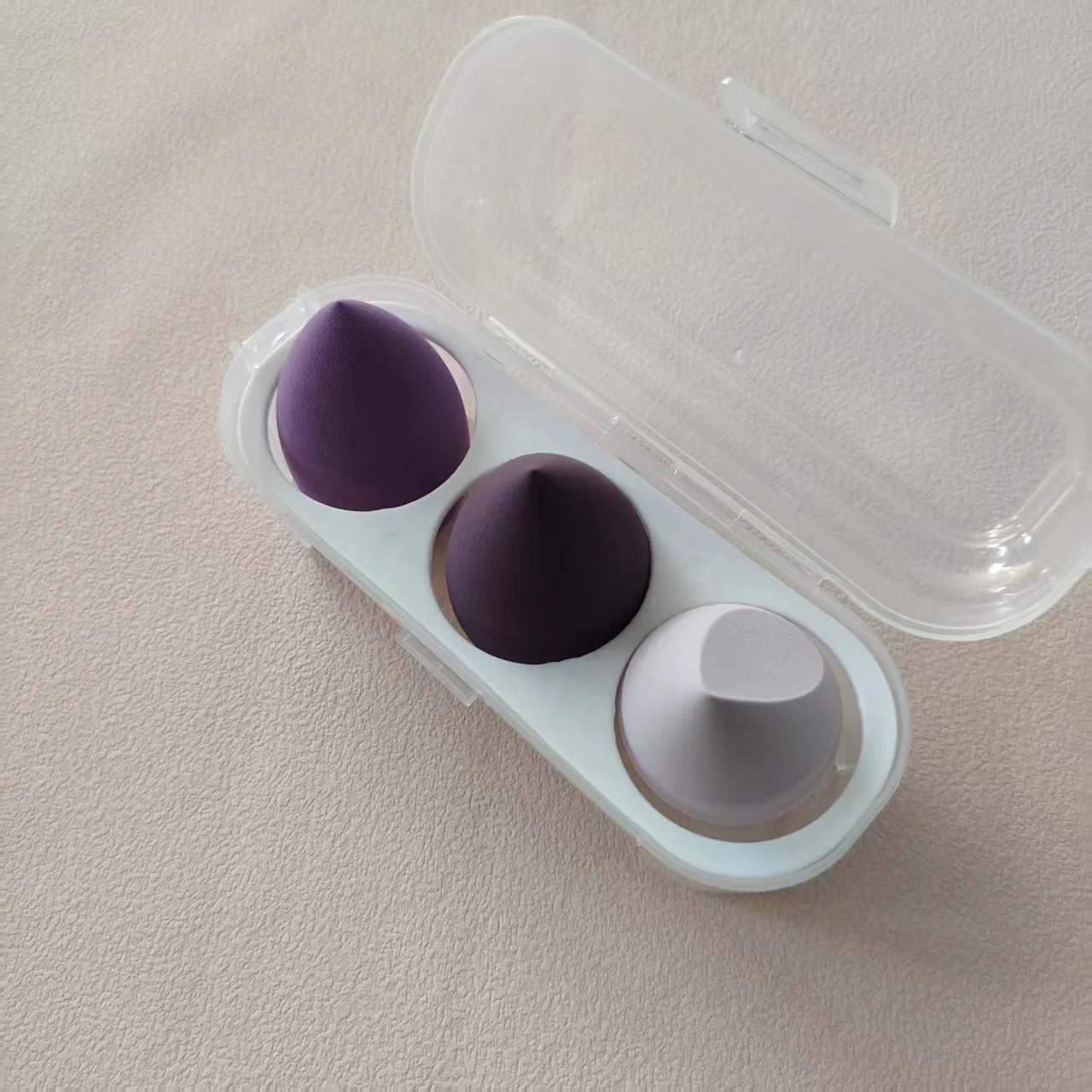 Esponja de maquillaje suave, 3 uds., seco, húmedo, doble uso, cosmética, base, corrector, resaltador, licuadora, maquillaje, herramienta de belleza, accesorios