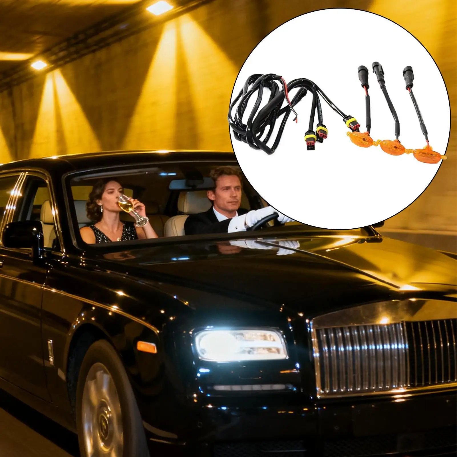 

For Ford F-150 LED Grille Light For Car Waterproof All-Weather Lamp Bright Yellow LED Lights For Car Front For Camping Travel