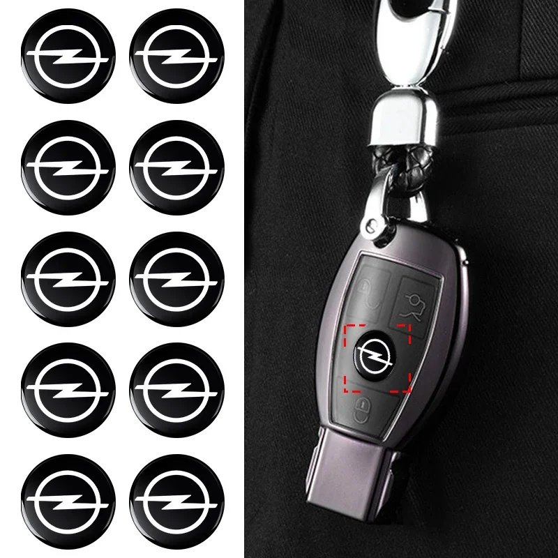 

14mm Car Badge Emblem Sticker Car Control Key Logo For Opel Astra j g Insignia Corsa d Vectra c Zafira a Auto Gadgets Mokka