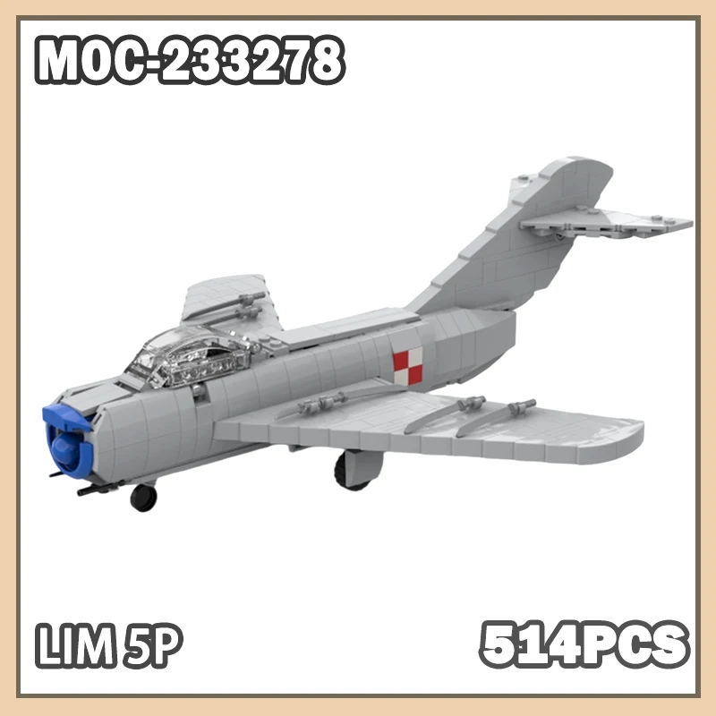 

MOC-233278 Lim 5p 514PCS Building Block Model Brick Military War Series Set Creative Gifts Miniature DIY Christmas Halloween