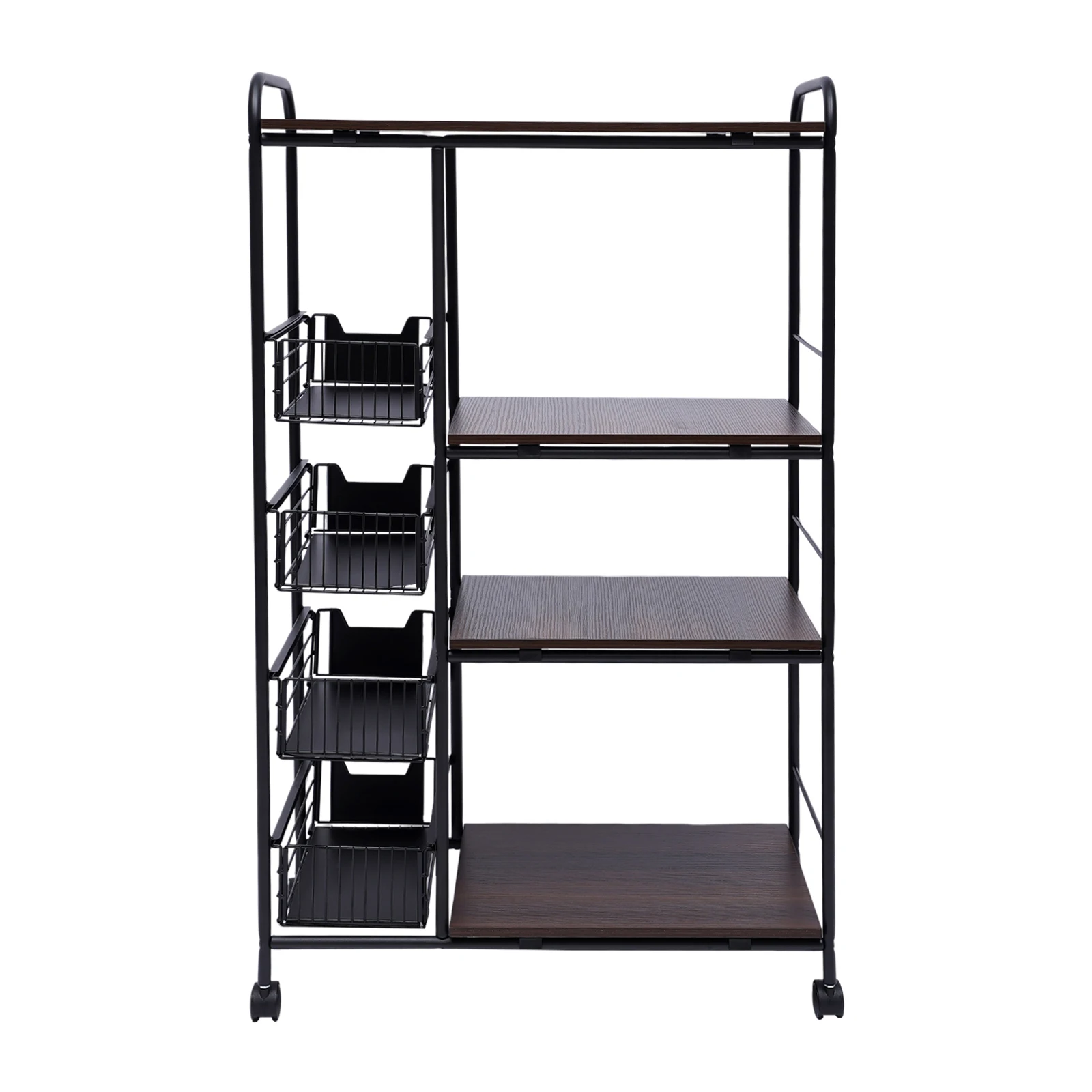 4 Tier Cart Microwave Oven Rack Utility Workstation Stand Shelf Storage Holder