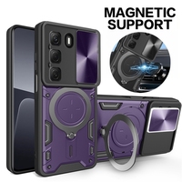 Funda For infinix Hot 50 4G Case Armor Slide Camera Lens Protection Back Cover For infinix Hot50 4G X6882 6.78\