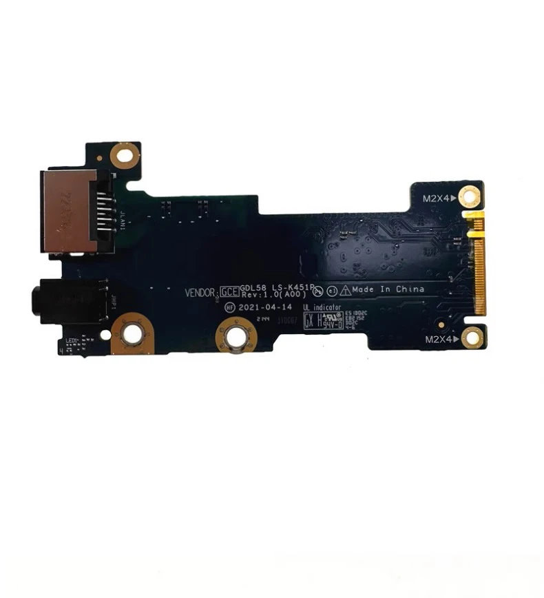 New Original Audio Ethernet LAN RJ45 PORT IO Board For Dell Alienware M15 R6 GDL58 LS-K451P 03RR19 3RR19