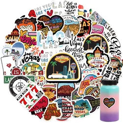 50PCS United States Las Vegas Casinos Scrapbook Stickers DIY Diary Laptop Luggage Skateboard Graffiti Decal Classic Toys