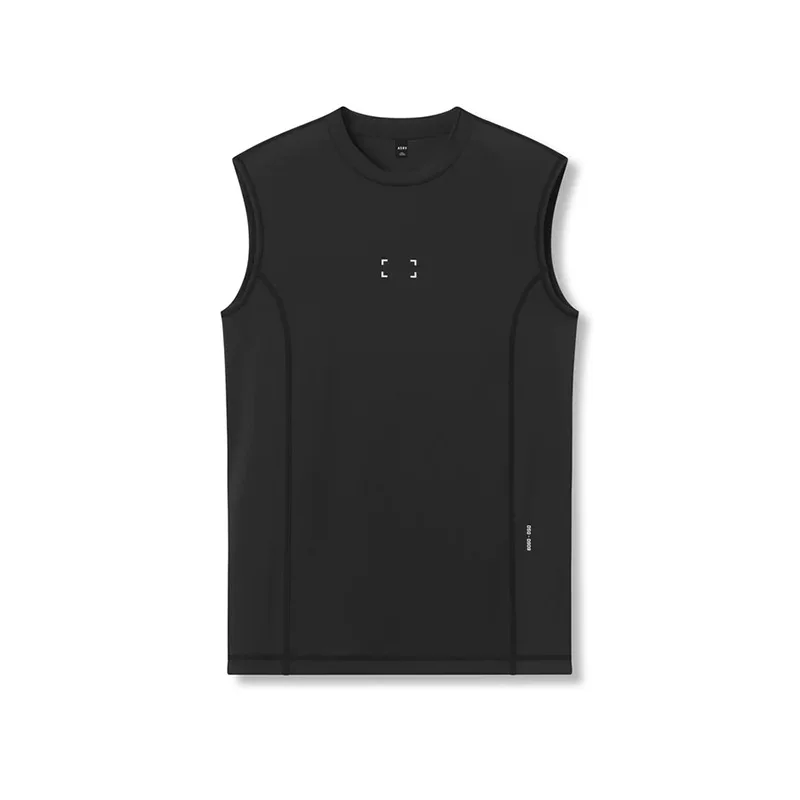 Men\'s Summer Casual Compression Tank Top Gym Fitness Sports Clothing Male Quick Dry Sleeveless Shirt Running Workout Tights Vest