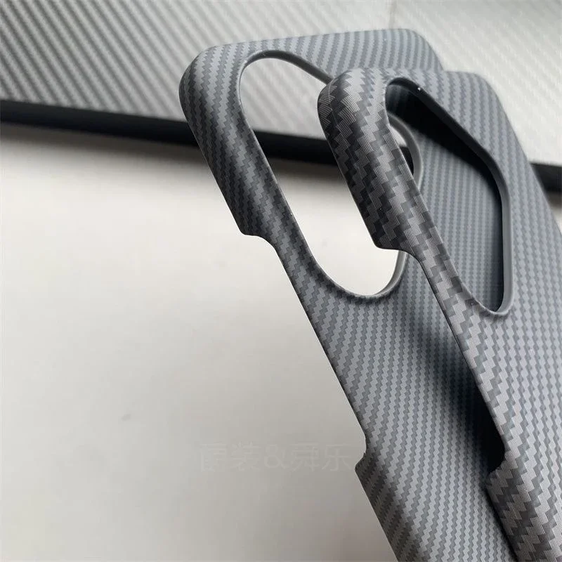 Case For Realme GT 6 6T GT Neo 6 SE 5G Matte Hard Carbon Fiber Texture Pattern Ultra Thin Cover Shell Bumper