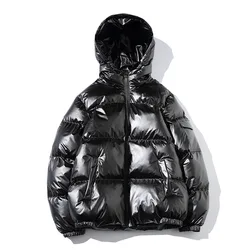 Men and Women Parka 2026 Winter Warmth Thickened Hooded Waterproof Puffer Jacket Coat Solid Casual Streetwear Windproof Outwear